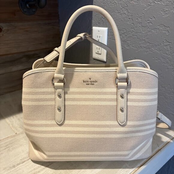 Kate Spade medium Evangelie canvas satchel - Picture 1 of 5